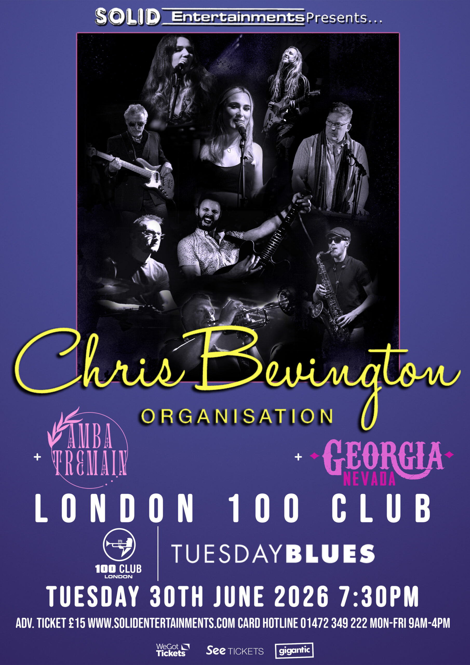 TUESDAY BLUES: CHRIS BEVINGTON ORGANISATION